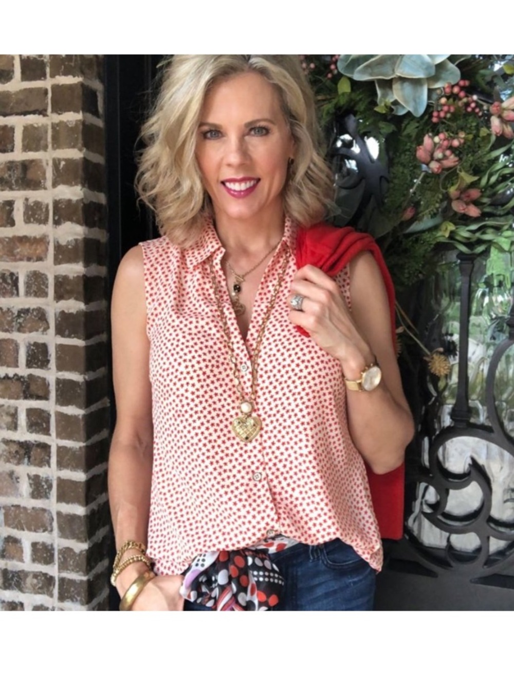 CAbi blossom blouse
